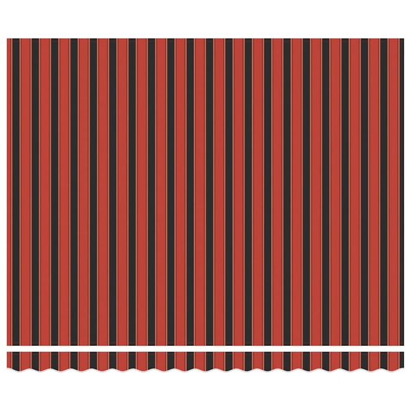 vidaXL narancs-barna sz&ouml;vet &eacute;s alum&iacute;nium beh&uacute;zhat&oacute; napellenző 4 x 3 m