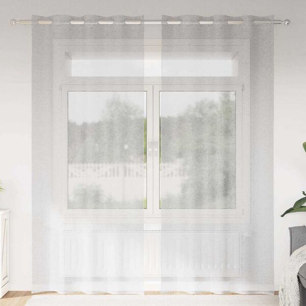 vidaXL Voile F&uuml;gg&ouml;ny 2 pcs Vil&aacute;gossz&uuml;rke 260 x 140 cm Poli&eacute;szter