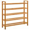 vidaXL t&ouml;m&ouml;r t&ouml;lgyfa cipőtart&oacute; 5 polccal 100 x 27 x 100 cm