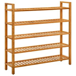 vidaXL t&ouml;m&ouml;r t&ouml;lgyfa cipőtart&oacute; 5 polccal 100 x 27 x 100 cm
