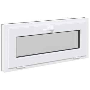 vidaXL Pinceablak RISOR 90 x 40 cm PVC &eacute;s &Uuml;veg Antracitsz&uuml;rke