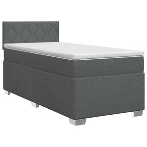 vidaXL Boxspring &aacute;gy matraccal S&ouml;t&eacute;tsz&uuml;rke 90 x 190 cm Sz&ouml;vet