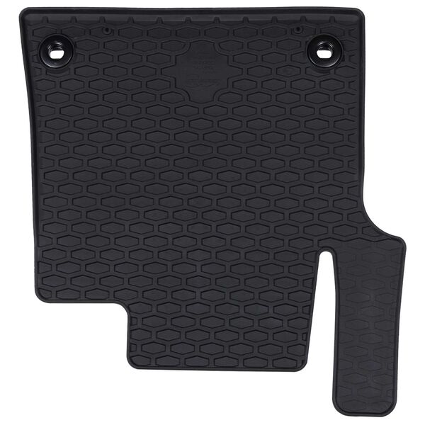 vidaXL Aut&oacute;szőnyeg 3 pcs Fekete TPE