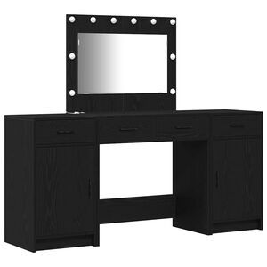 vidaXL &Ouml;lt&ouml;zk&ouml;dőasztal 3 db Fekete 78,5 x 41 x 135 cm Szerelt Fa