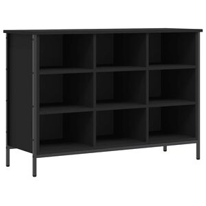 vidaXL fekete szerelt fa cipőszekr&eacute;ny 100 x 35 x 70 cm