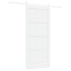vidaXL Cs&uacute;sz&oacute; ajt&oacute; ORKDAL 93 x 202 cm Szerelt Fa Feh&eacute;r