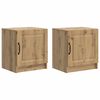 vidaXL &Eacute;jjeliszekr&eacute;ny 2 pcs K&eacute;zműves T&ouml;lgy 43 x 34,5 x 47 cm