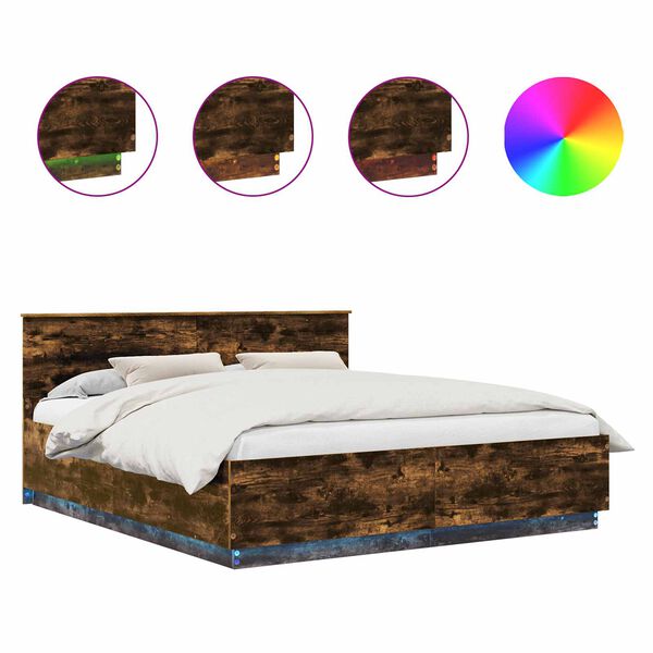 vidaXL &Aacute;gykeret LED -es l&aacute;mp&aacute;kkal F&uuml;st&ouml;lt t&ouml;lgy 200 x 200 cm Faanyag