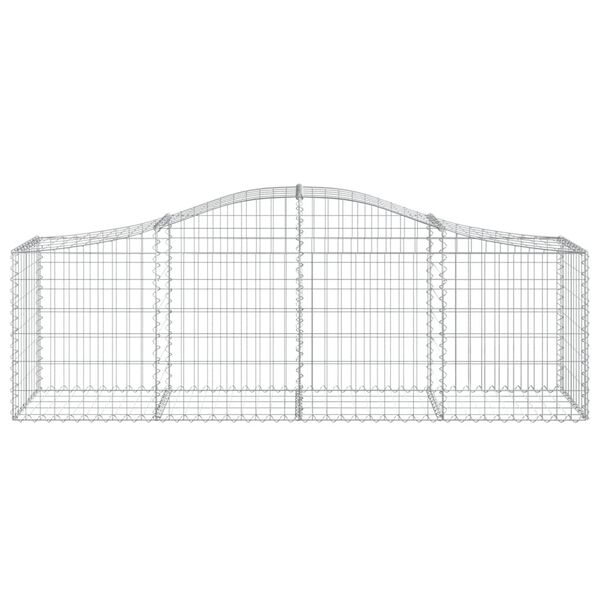 vidaXL 20 db &iacute;ves horganyzott vas gabion kos&aacute;r 200x50x60/80 cm