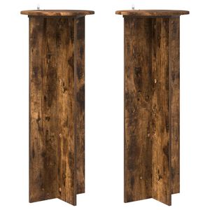 vidaXL N&ouml;v&eacute;ny&aacute;llv&aacute;ny 2 db F&uuml;st&ouml;s T&ouml;lgy &Oslash;40 x 100 cm Szerelt Fa