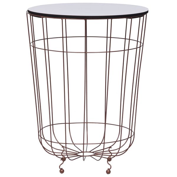 vidaXL aranyszínű dohányzóasztal Ø 40 cm