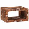 vidaXL &Eacute;jjeli asztal Barna 45 x 30 x 24 cm Szil&aacute;rd &Uacute;jrahasznos&iacute;tott Fa