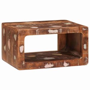 vidaXL &Eacute;jjeli asztal Barna 45 x 30 x 24 cm Szil&aacute;rd &Uacute;jrahasznos&iacute;tott Fa