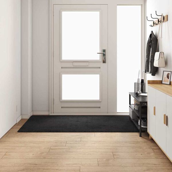 vidaXL Szőnyeg fut&oacute; Fekete 100 x 200 cm 100% Polipropil&eacute;n Tuftr