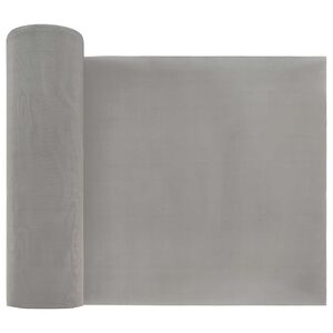 vidaXL H&aacute;l&oacute;s K&eacute;pernyő 20 x 500 cm 120 Mesh Rozsdamentes ac&eacute;l 201 Ez&uuml;st