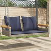 vidaXL sz&uuml;rke polyrattan hintapad p&aacute;rn&aacute;kkal 109 x 62 x 40 cm