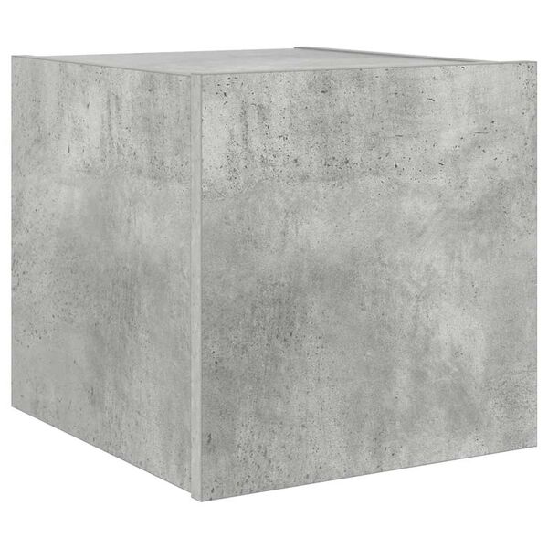 vidaXL betonsz&uuml;rke falra szerelhető TV-szekr&eacute;ny LED-del 30,5x35x30 cm