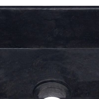 vidaXL fekete márvány mosdókagyló 30 x 30 x 13 cm