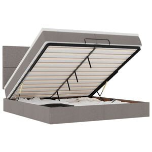 vidaXL oszm&aacute;n &aacute;gykeret matracokkal t&oacute;psz&iacute;n 200x200cm sz&ouml;vet