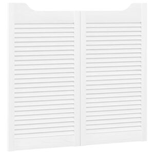 vidaXL Lengő Ajt&oacute;k 2 db 90 x 50 cm T&ouml;m&ouml;r Fenyőfa Feh&eacute;r