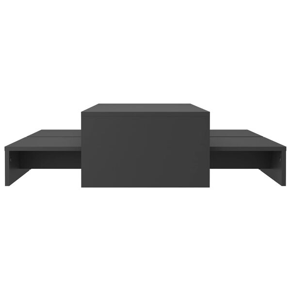 vidaXL szerelt fa rak&aacute;solhat&oacute; doh&aacute;nyz&oacute;asztalszett 100x100x26,5 cm