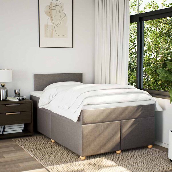 vidaXL t&oacute;psz&iacute;nű sz&ouml;vet rug&oacute;s &aacute;gy matraccal 120 x 190 cm