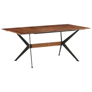 vidaXL t&ouml;m&ouml;r mang&oacute;fa &eacute;tkezőasztal 180 x 90 x 76 cm