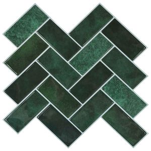 vidaXL Halv&aacute;ny Csempe 20 db S&ouml;t&eacute;tz&ouml;ld 30 x 30 cm Poliuret&aacute;n &eacute;s PET