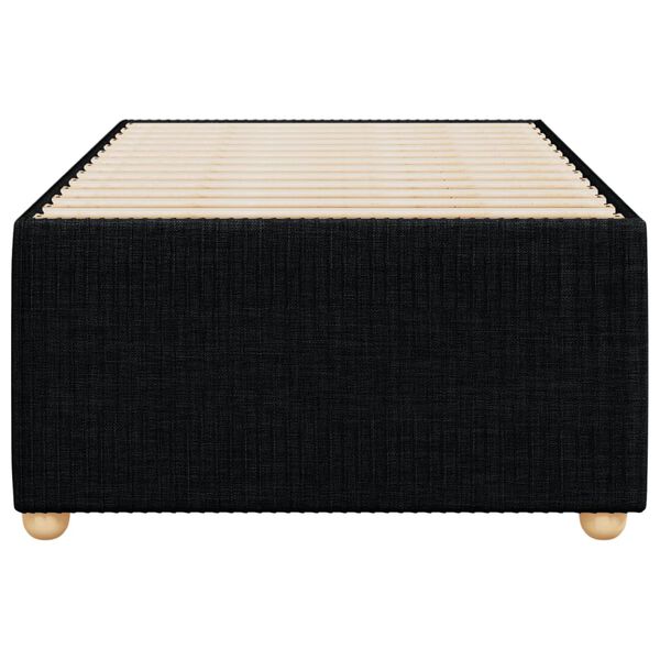 vidaXL fekete szövet egyszemélyes ágykeret