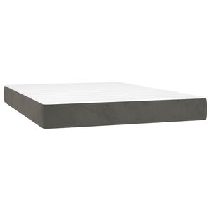 vidaXL s&ouml;t&eacute;tsz&uuml;rke b&aacute;rsony zsebrug&oacute;s francia&aacute;gymatrac k&ouml;zepes kem&eacute;nys&eacute;gű 137x190x20 cm