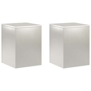 vidaXL N&ouml;v&eacute;ny&aacute;llv&aacute;ny 2 pcs Ez&uuml;st 30 x 30 x 40 cm Ac&eacute;l