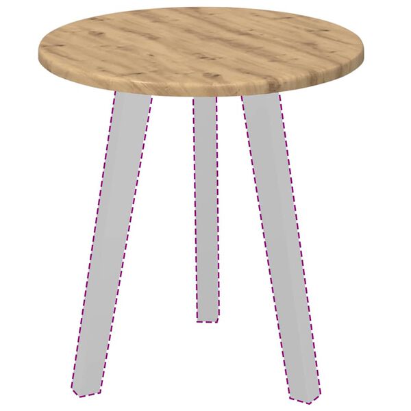 vidaXL Asztallap k&eacute;zműves t&ouml;lgy 40 x 40 x 1,5 cm Faanyag