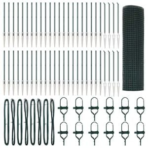 vidaXL Hevederes dr&oacute;tker&iacute;t&eacute;s t&uuml;sk&eacute;kkel 100 x 0,5 m PVC-bevonatos Ac&eacute;l