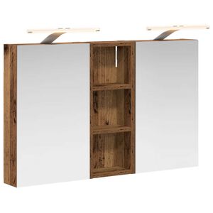 vidaXL F&uuml;rdőszobai Szekr&eacute;ny Szett 3 pcs 80 x 10,5 x 50 cm Faanyag