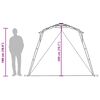 vidaXL 4 személyes szürke vízálló felugró strandsátor