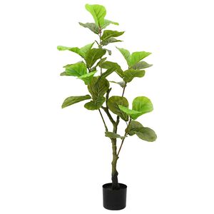 vidaXL z&ouml;ld mű fikusz fa 30 lev&eacute;llel 125 cm