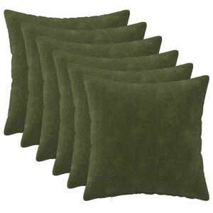vidaXL P&aacute;rna 6 db HEERLEN Z&ouml;ld 30 x 30 cm Mikrosz&aacute;las Pl&uuml;ss