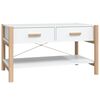 vidaXL feh&eacute;r szerelt fa doh&aacute;nyz&oacute;asztal 82 x 48 x 45 cm