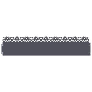 vidaXL Gyepszeg&eacute;lyek 10 db 103 x 0,05 x 22 cm Ac&eacute;l Antracitsz&uuml;rke