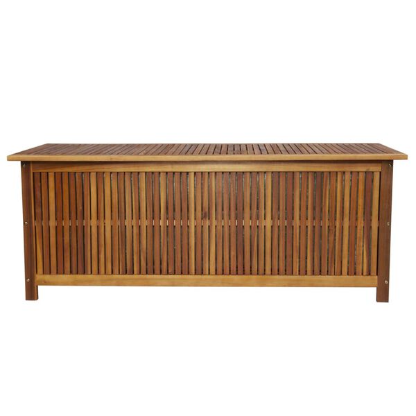 vidaXL t&ouml;m&ouml;r ak&aacute;cfa kerti t&aacute;rol&oacute;l&aacute;da 150 x 50 x 58 cm