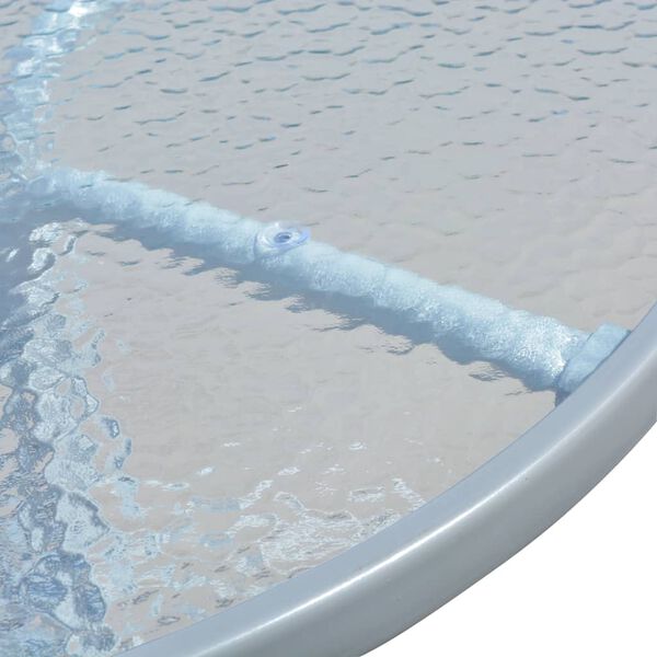 vidaXL sz&uuml;rke ac&eacute;l bisztr&oacute; asztal 80 x 71 cm