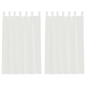vidaXL 2 db feh&eacute;r f&aacute;tyolf&uuml;gg&ouml;ny&ouml;k hurokkal 140x175 cm