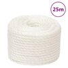 vidaXL feh&eacute;r polipropil&eacute;n munkak&ouml;t&eacute;l 12 mm 25 m