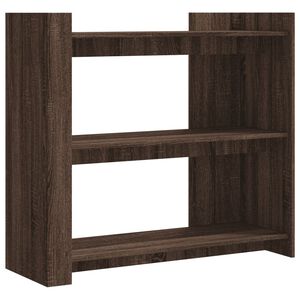 vidaXL barna t&ouml;lgysz&iacute;nű szerelt fa t&aacute;lal&oacute;asztal 100x35x90 cm