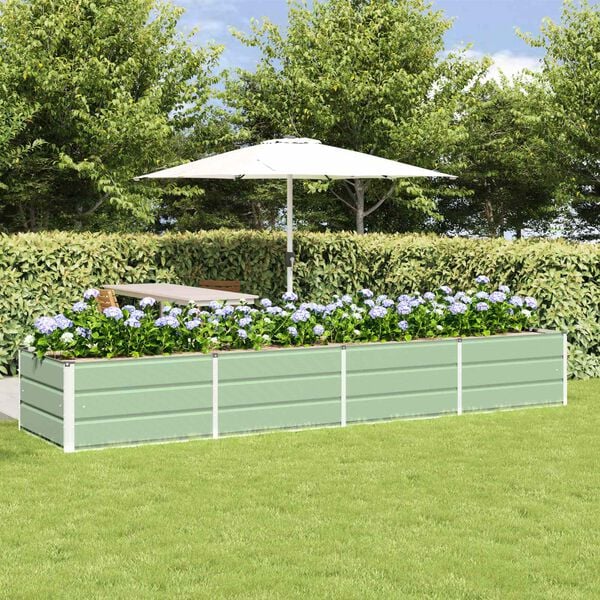 vidaXL N&ouml;v&eacute;nytart&oacute; Z&ouml;ld 320 x 80 x 45 cm Ac&eacute;l