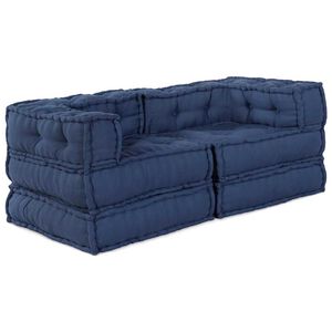 vidaXL Modul&aacute;ris Kanap&eacute; Egys&eacute;g 2 pcs Indig&oacute; 140 x 70 x 56 cm Sz&ouml;vet