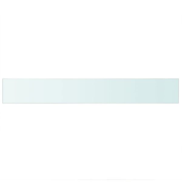 vidaXL 90x12 cm átlátszó panel üvegpolc