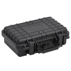 vidaXL fekete PP hordozhat&oacute; rep&uuml;lős tok 30x22x10 cm