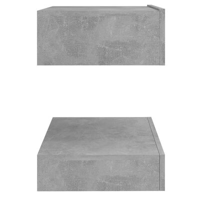 vidaXL 2 db betonszürke forgácslap éjjeliszekrény 60 x 35 cm