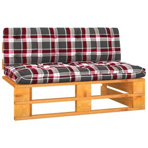 vidaXL m&eacute;zbarna impregn&aacute;lt fenyőfa kerti k&ouml;z&eacute;pső raklapkanap&eacute;